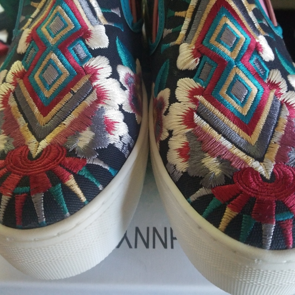 Johnny Was Embroidered Hutton Shoes 40 BNB